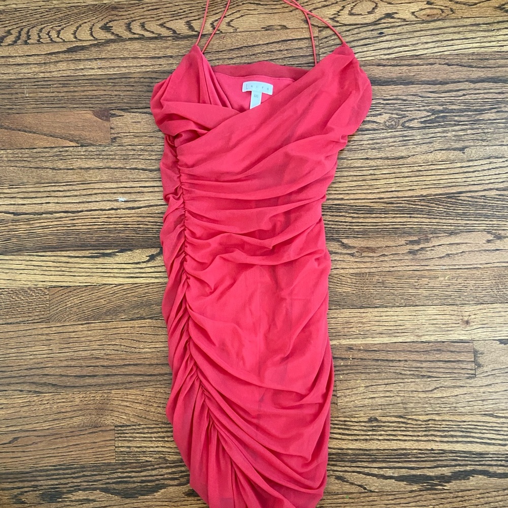 Tiger Mist Pink Dress Size XXS but can fit up to a small it’s supper stretchy